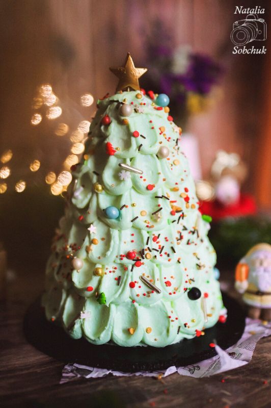 Новогодняя Ёлка: невероятный шоколадный торт с черносливом