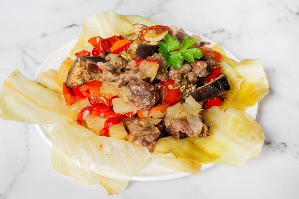Нежная домляма: узбекская классика с овощами и мясом