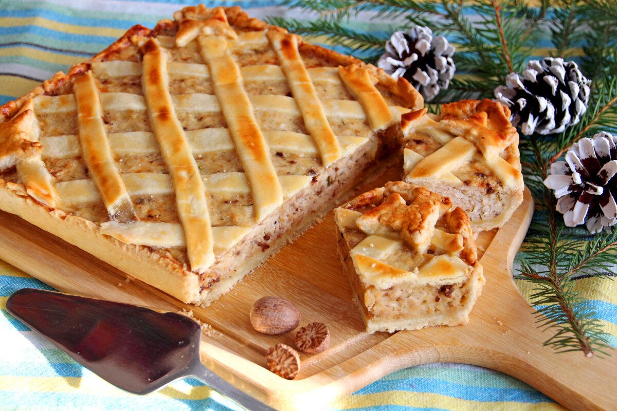 Пирог, который покорит сердца: нежная начинка с мясом и сыром