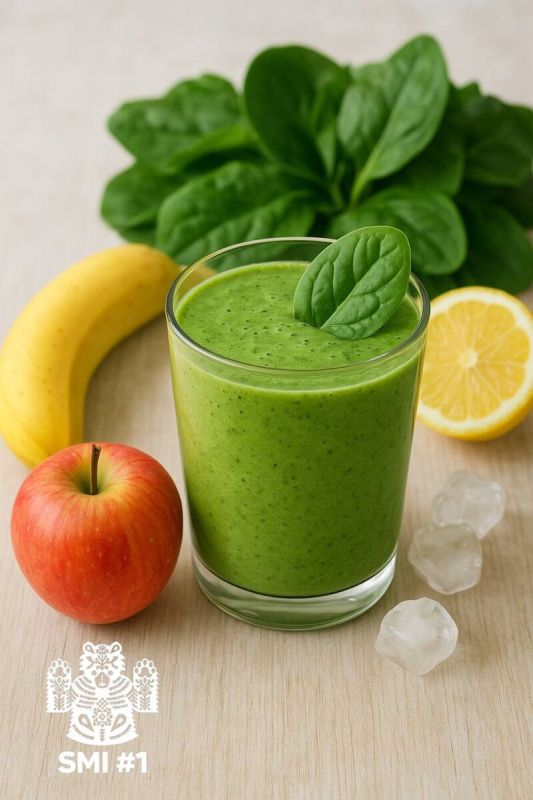 Смело экспериментируйте: смузи со шпинатом и бананом для здоровья