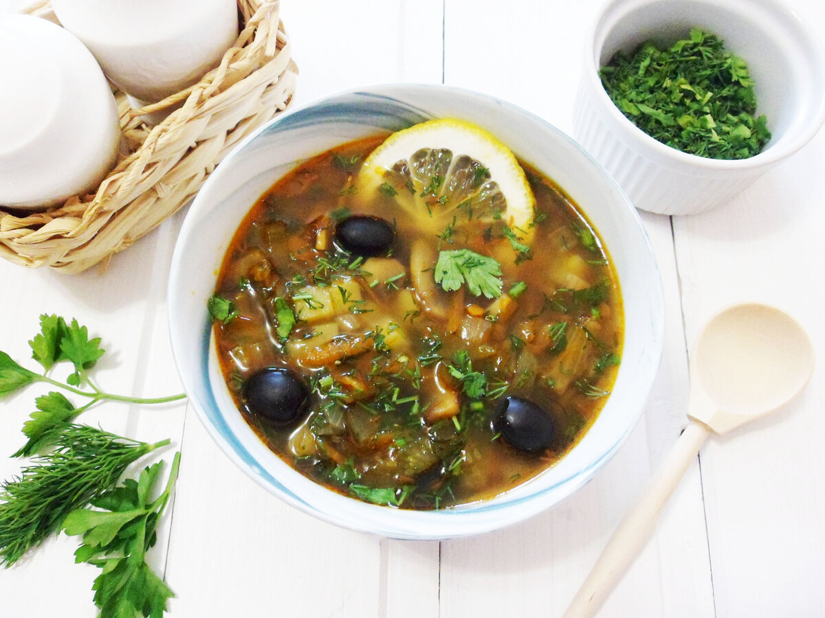 Грибная солянка - сытное удовольствие на постном столе