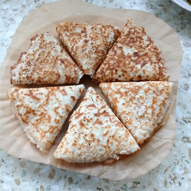 Вкусные овсяные блины с творожно-вареньевой начинкой