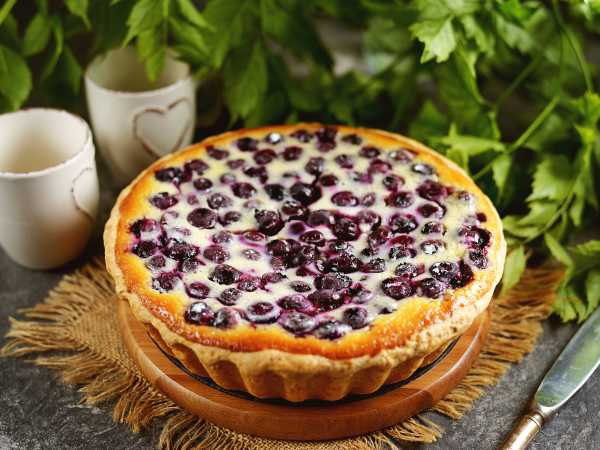 Пирог с голубикой