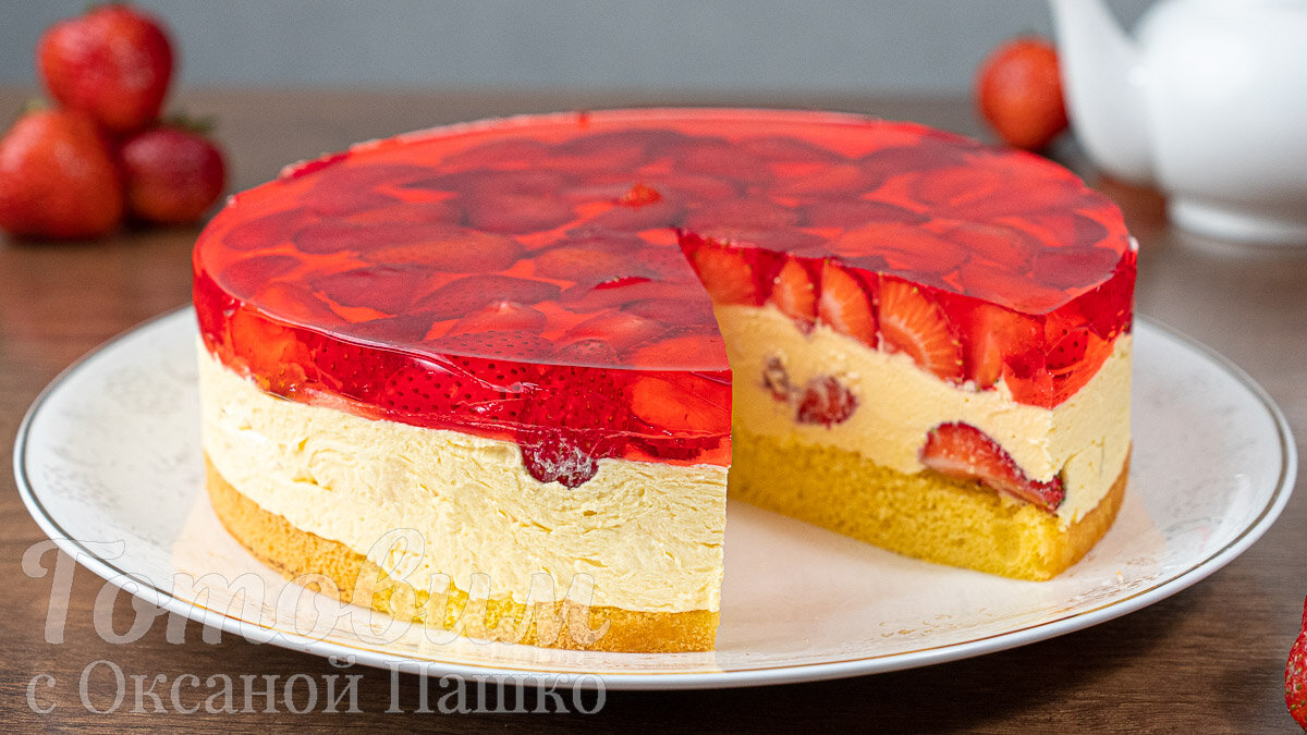 Летний торт с клубникой: освежающее лакомство для всей семьи