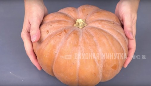 Такое необычное блюдо: тыква, фаршированная мясом и картофелем
